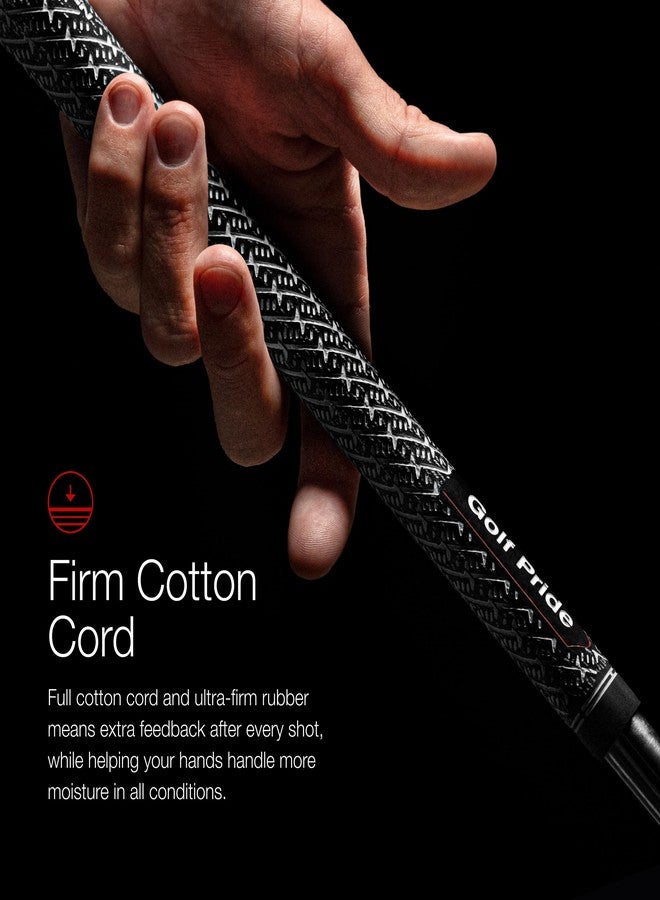 Golf Pride ZGrip Cord ALIGN Golf Club Grip - Firmest All-Weather Grip with Raised Ridge Technology - High-Traction Deep Z Texture & Brushed Cotton - Durable Rubber - Midsize - Image 3